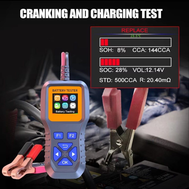 Alternator Tester Digital Diagnostic Tool - Testeur de batterie de voiture K1S,