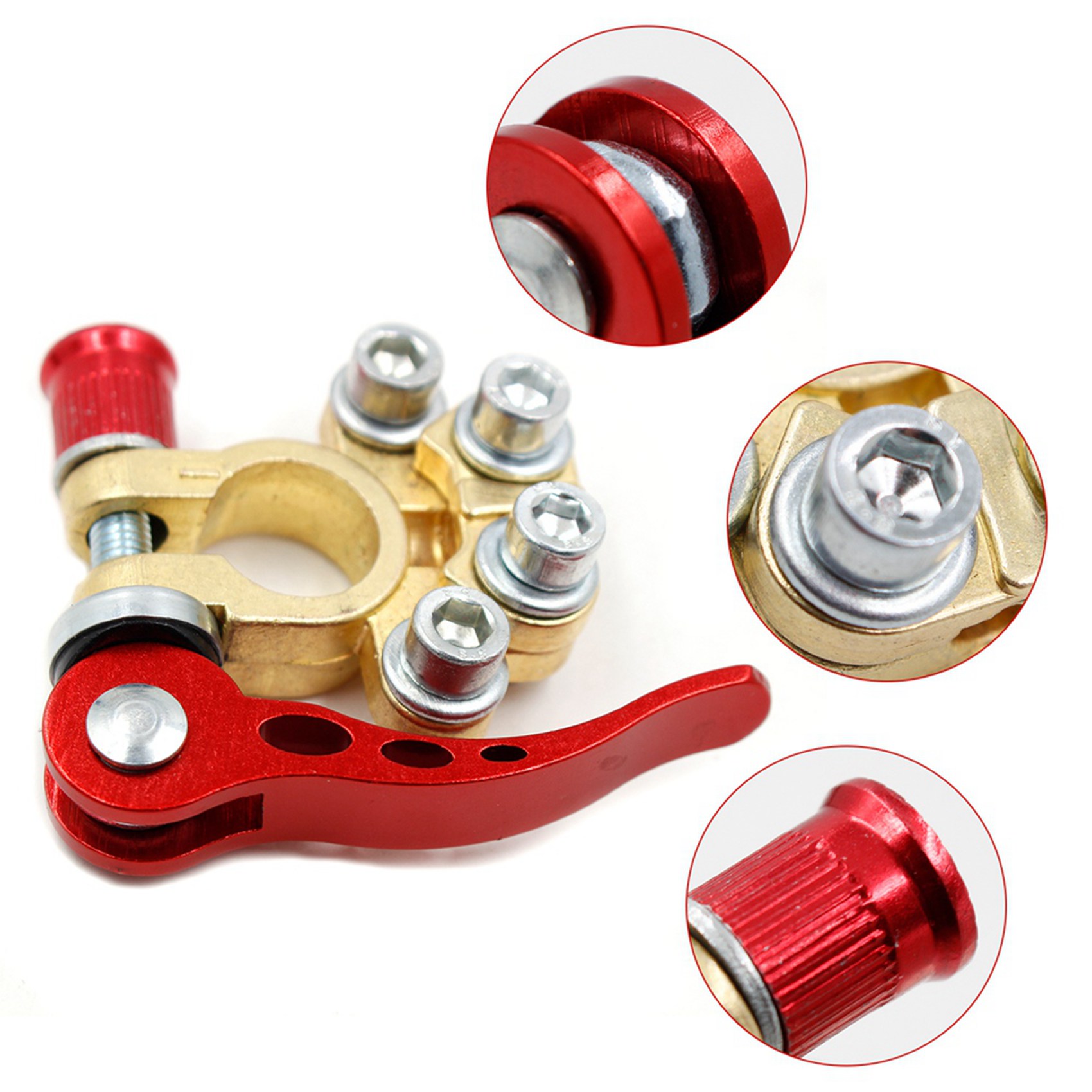 Battery Terminal Clamps Quick Release Brass - Classy-4X – bornes de batterie à