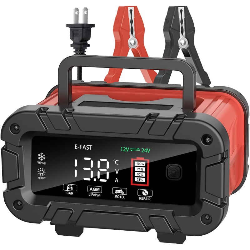 Smart Car Battery Charger 12V 24V 20A - Chargeur de batterie 20A 12V/24V intelligent