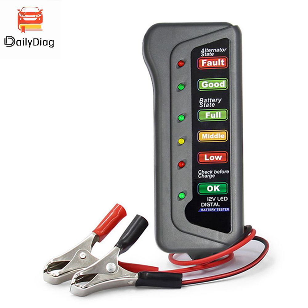 Alternator Tester Digital Diagnostic Tool - Testeur de batterie de voiture automatique,