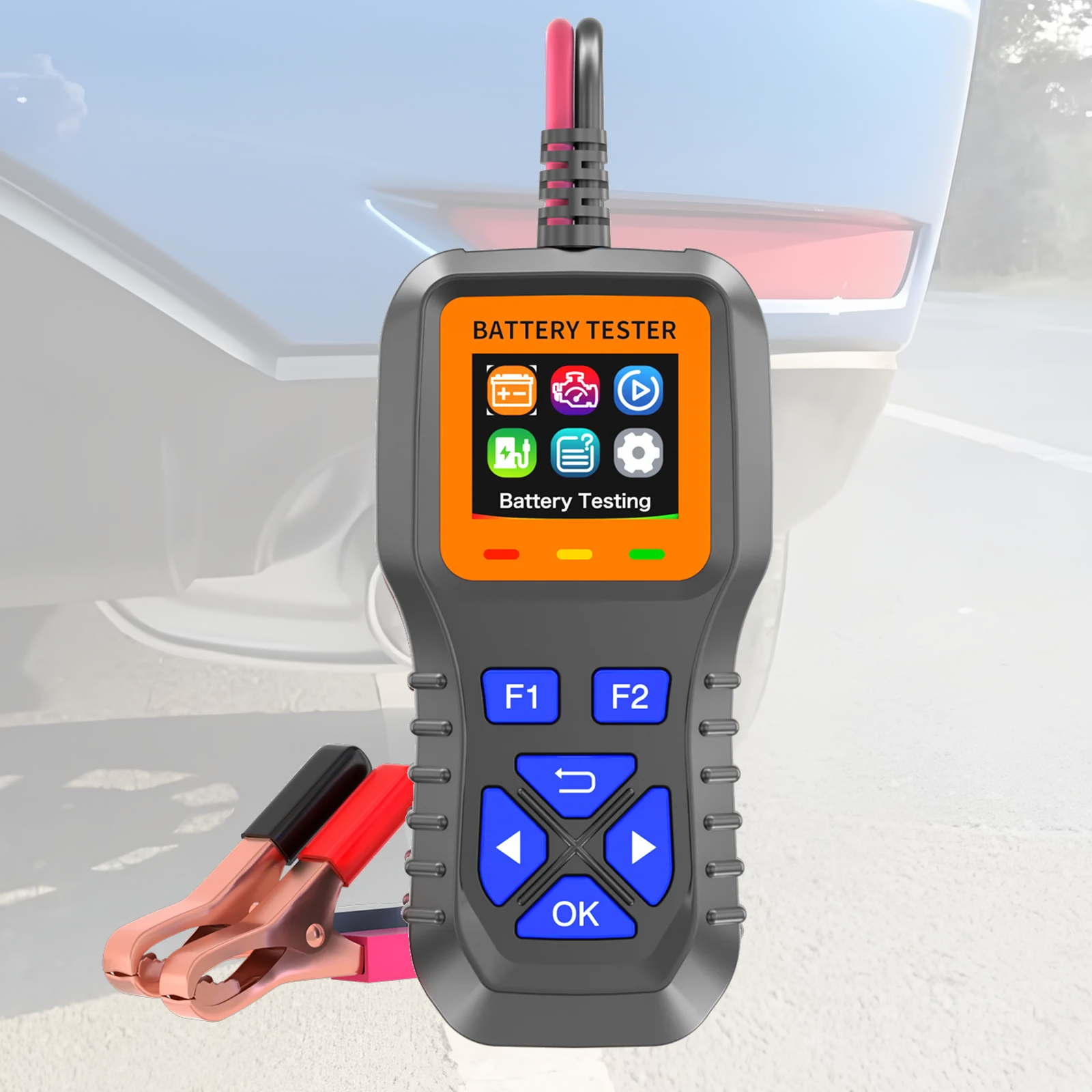 Alternator Tester Digital Diagnostic Tool - Testeur de batterie de voiture 12V,