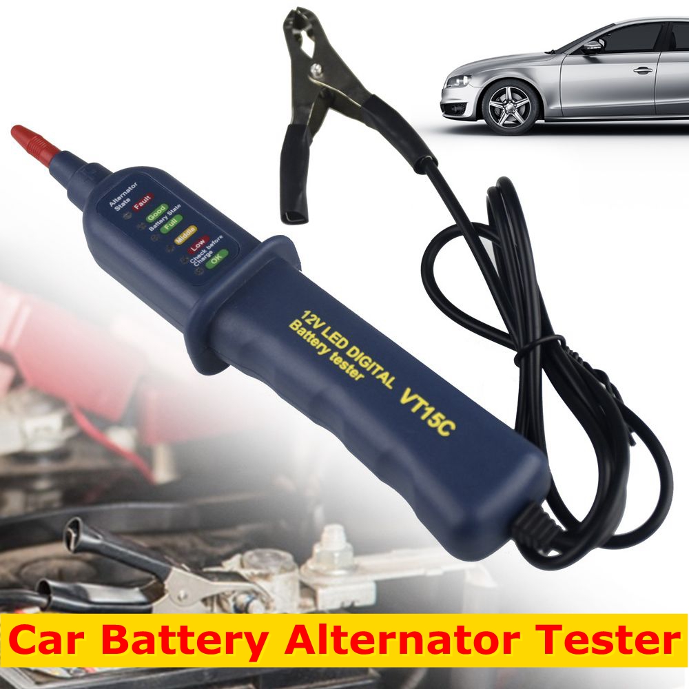 Alternator Tester Digital Diagnostic Tool - Mini Testeur de Batterie de Voiture