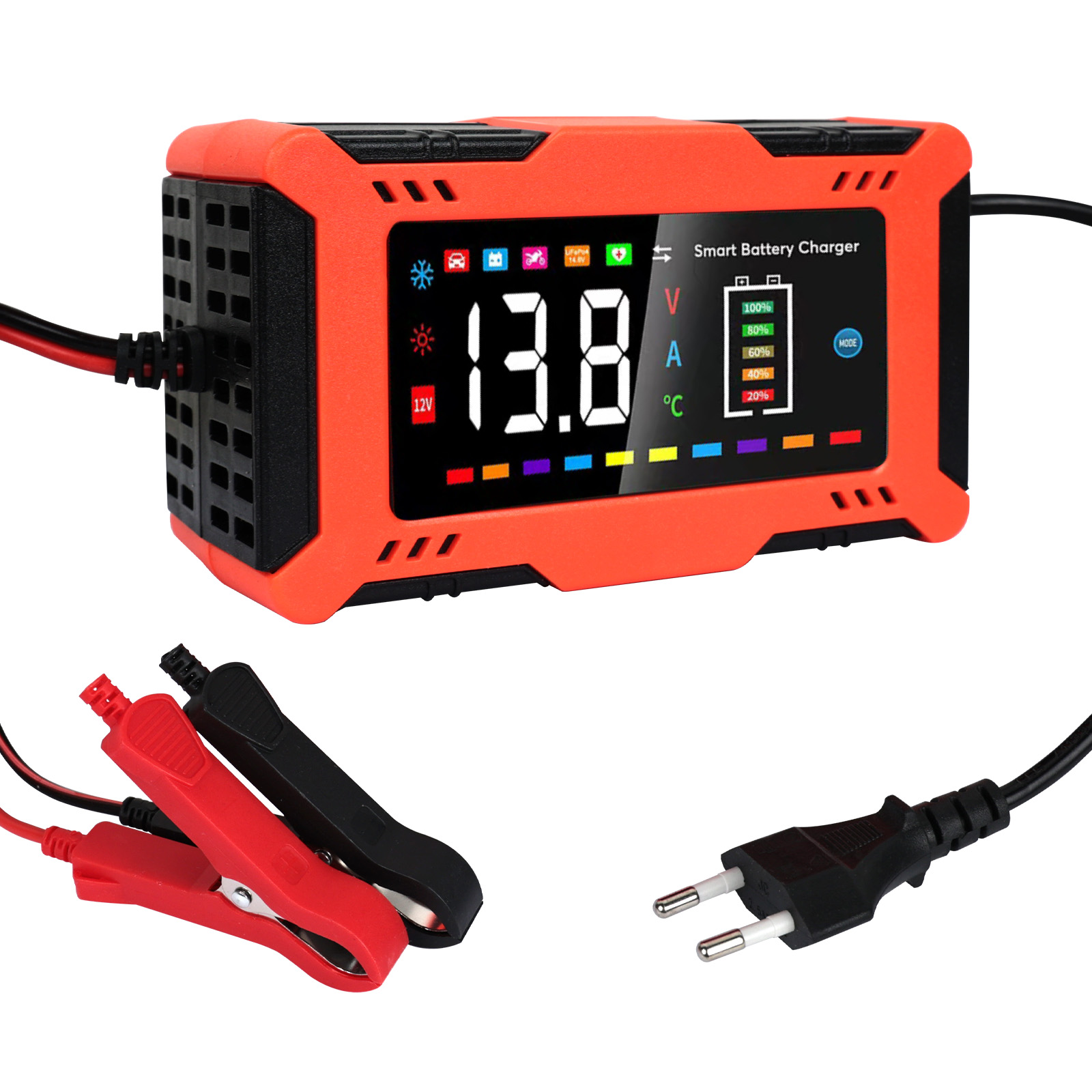 Lifepo4 Battery Charger Smart Automatic - Chargeur de batterie de voiture intelligent
