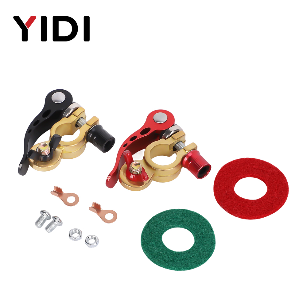 Battery Terminal Clamps Quick Release Brass - 1 paire de connecteurs de bornes