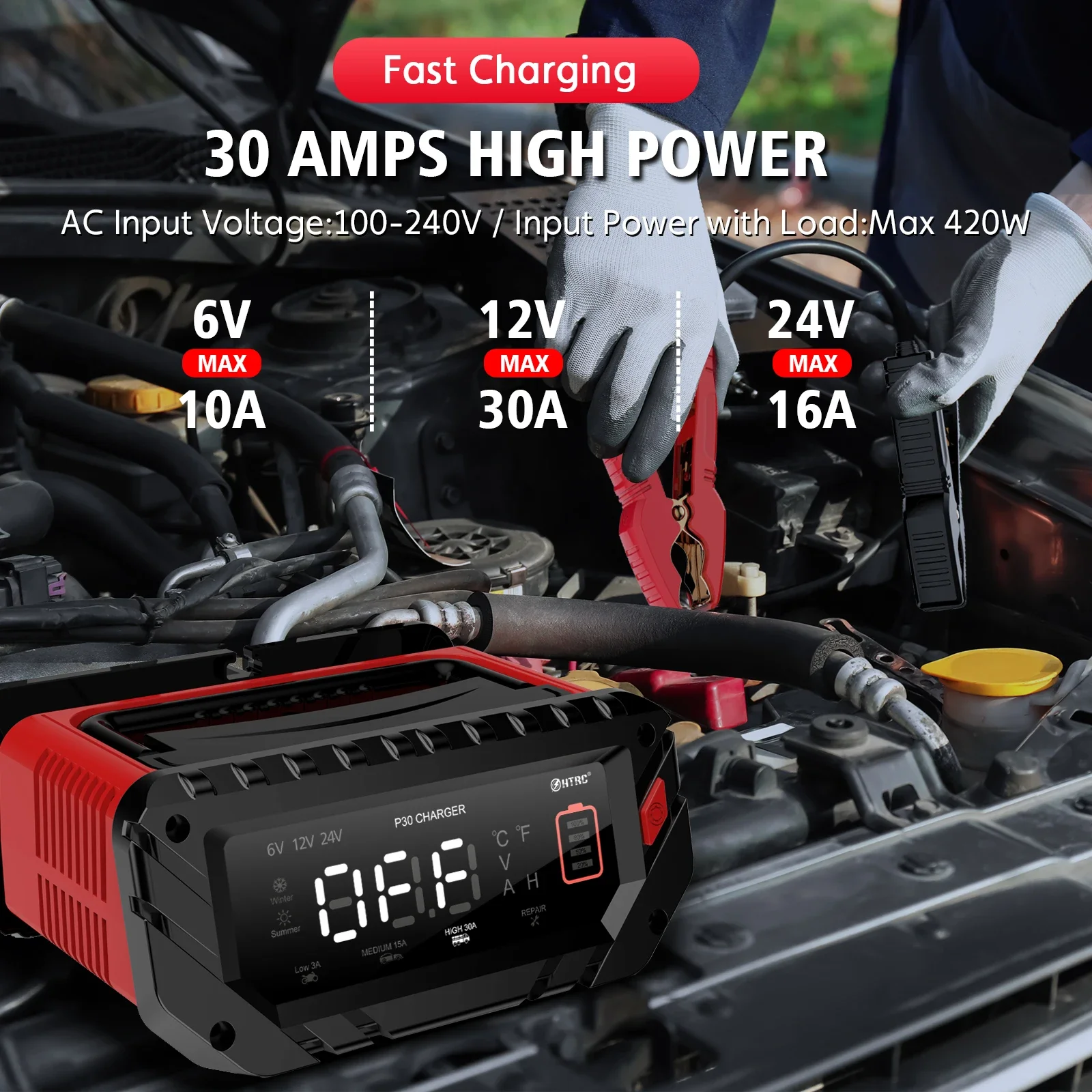EAFC 30A chargeur de batterie  - Lifepo4 Battery Charger Smart Automatic avis et prix
