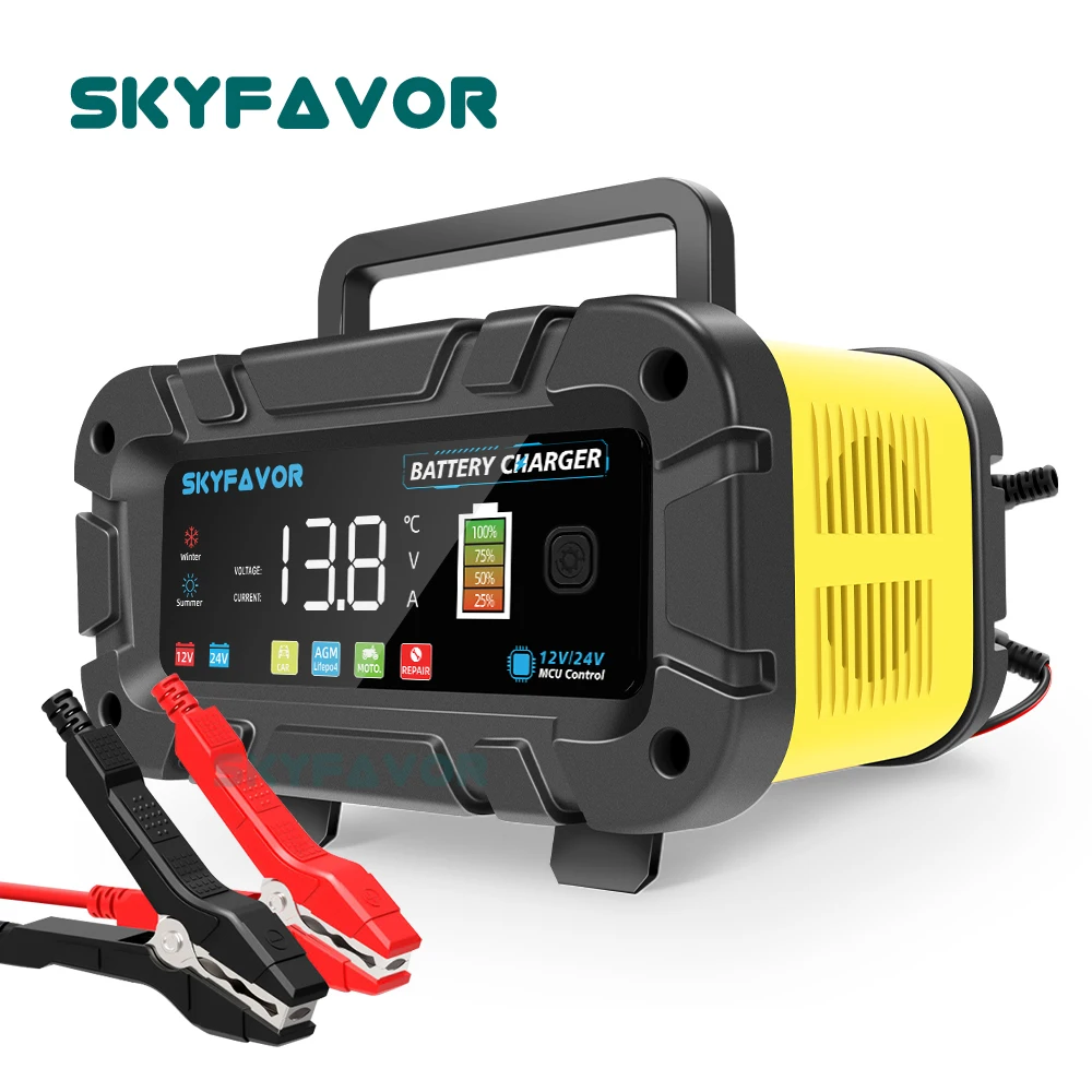 Chargeur de batterie intellige - Smart Car Battery Charger 12V 24V 20A avis et prix