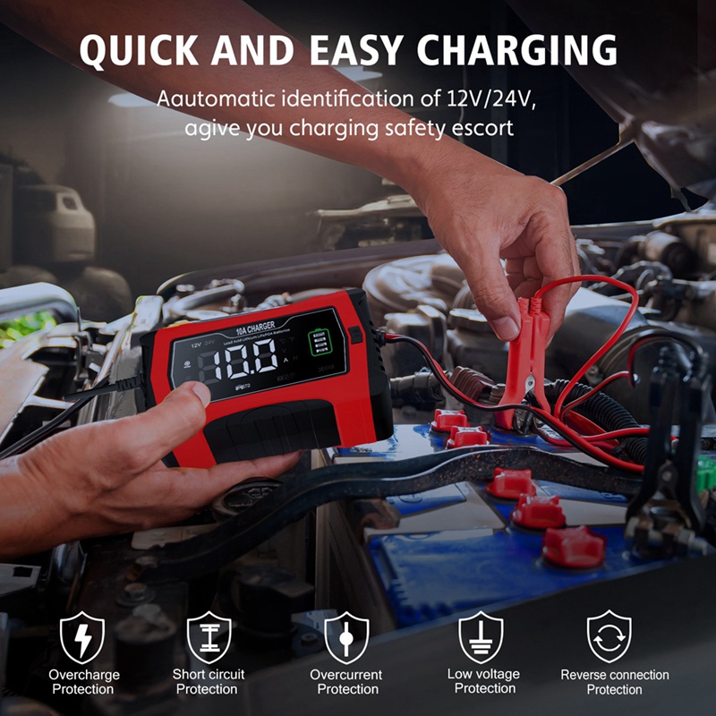 Charge automatique 10A pour Ba - Lifepo4 Battery Charger Smart Automatic avis et prix