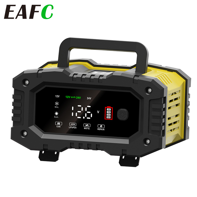 EADavid-Chargeur de batterie d - Smart Car Battery Charger 12V 24V 20A avis et prix