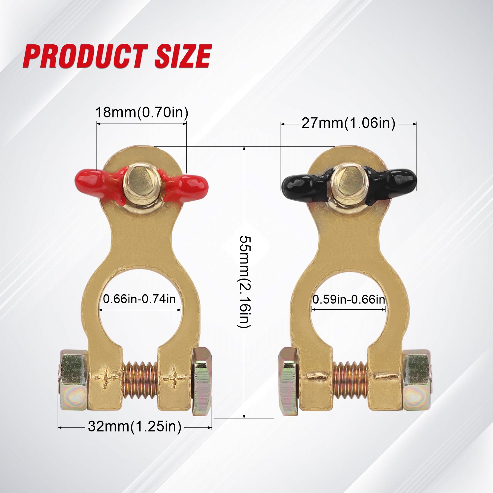 1 paire de pinces de Terminal  - Battery Terminal Clamps Quick Release Brass avis et prix