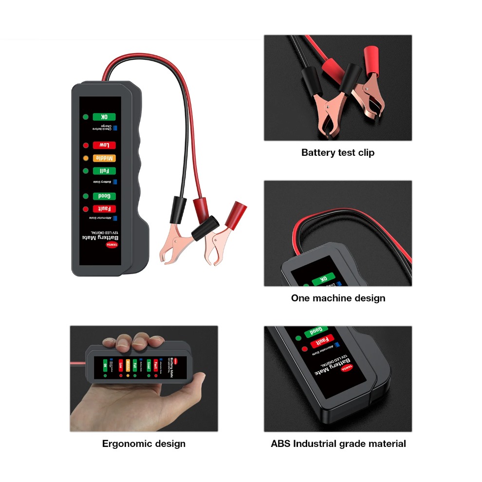 Mini testeur de batterie de vo - Alternator Tester Digital Diagnostic Tool avis et prix