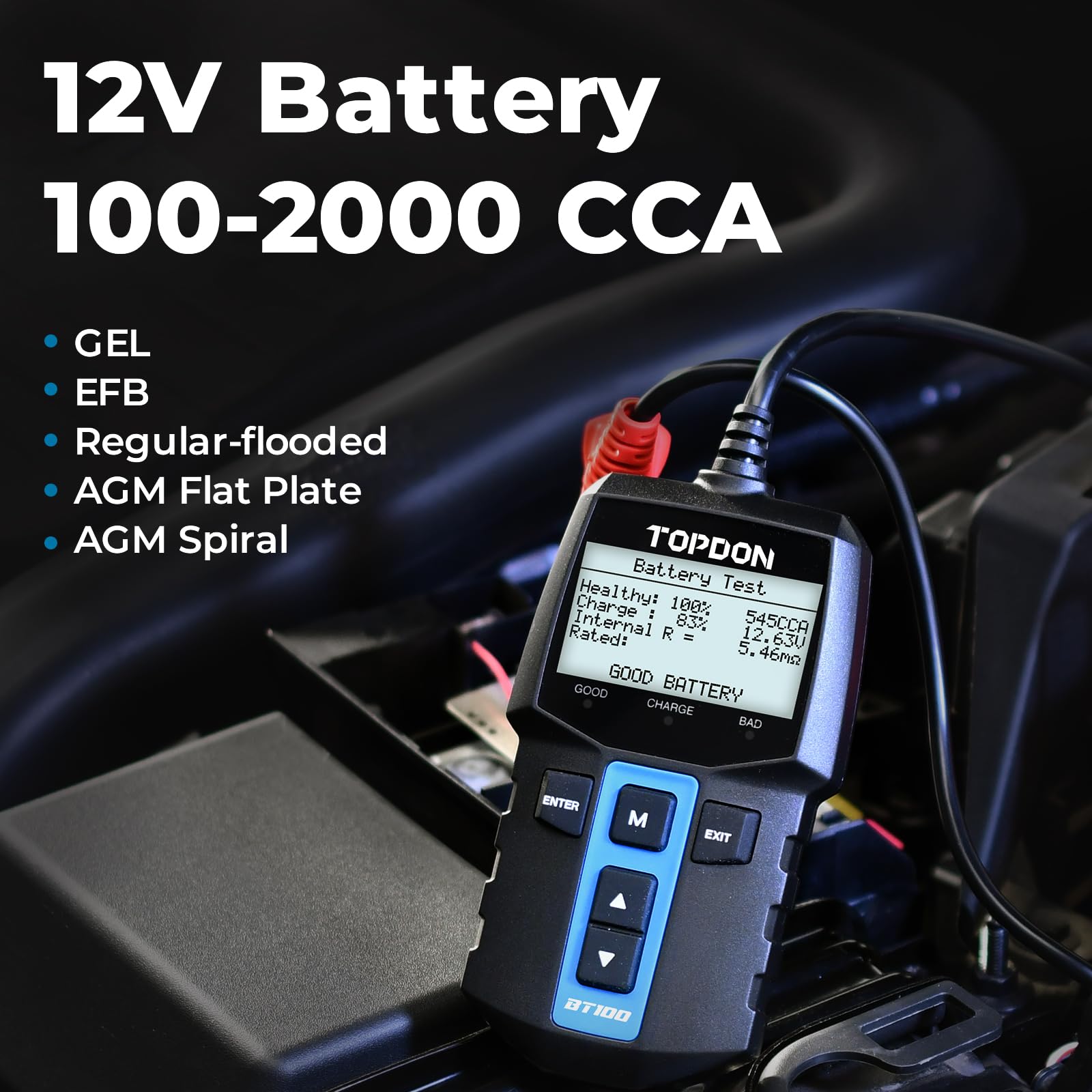 Analyseur de batterie numériqu - Car Battery Load Tester Digital Cranking avis et prix