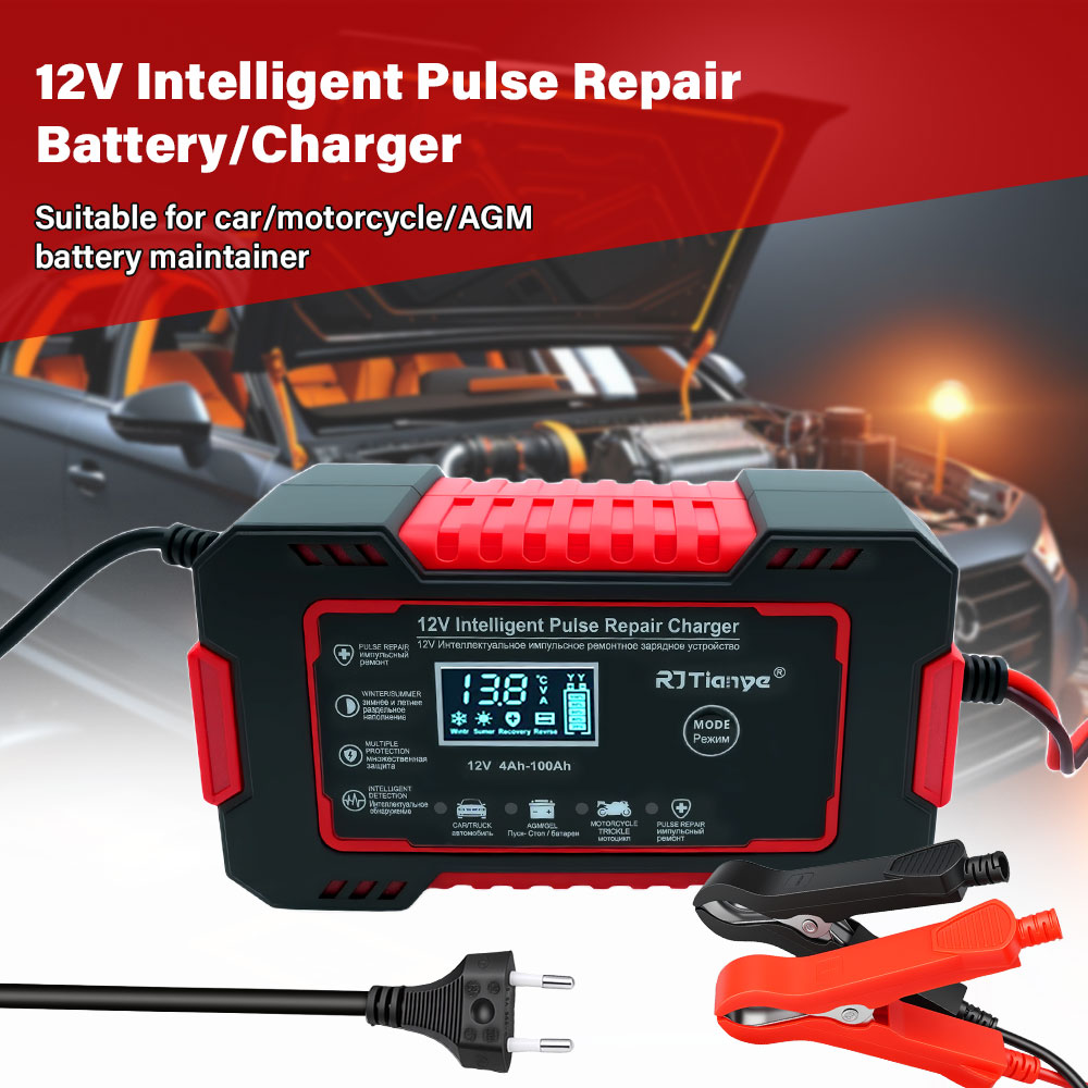 Chargeur de batterie de voitur - Smart Car Battery Charger 12V 24V 20A avis et prix