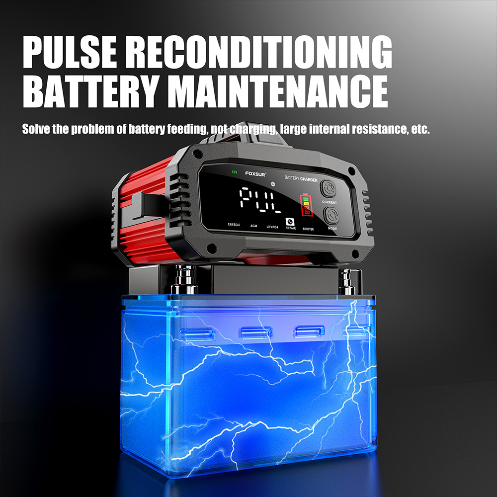 Chargeur de batterie intellige - Smart Car Battery Charger 12V 24V 20A avis et prix