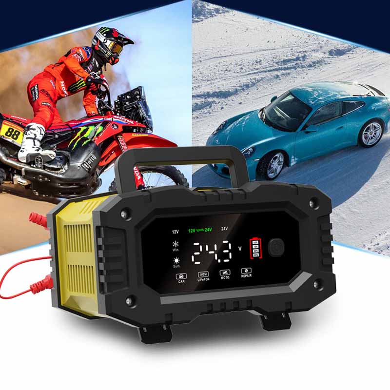 FOXSUR-Chargeur de batterie in - Smart Car Battery Charger 12V 24V 20A avis et prix