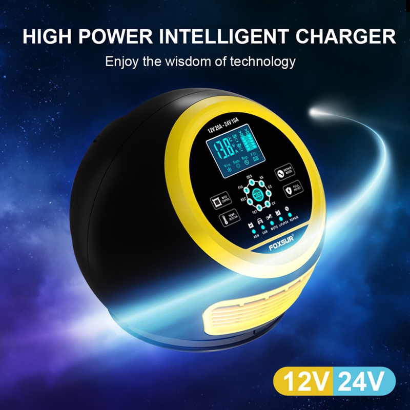 Super promotion : chargeur de  - Smart Car Battery Charger 12V 24V 20A avis et prix