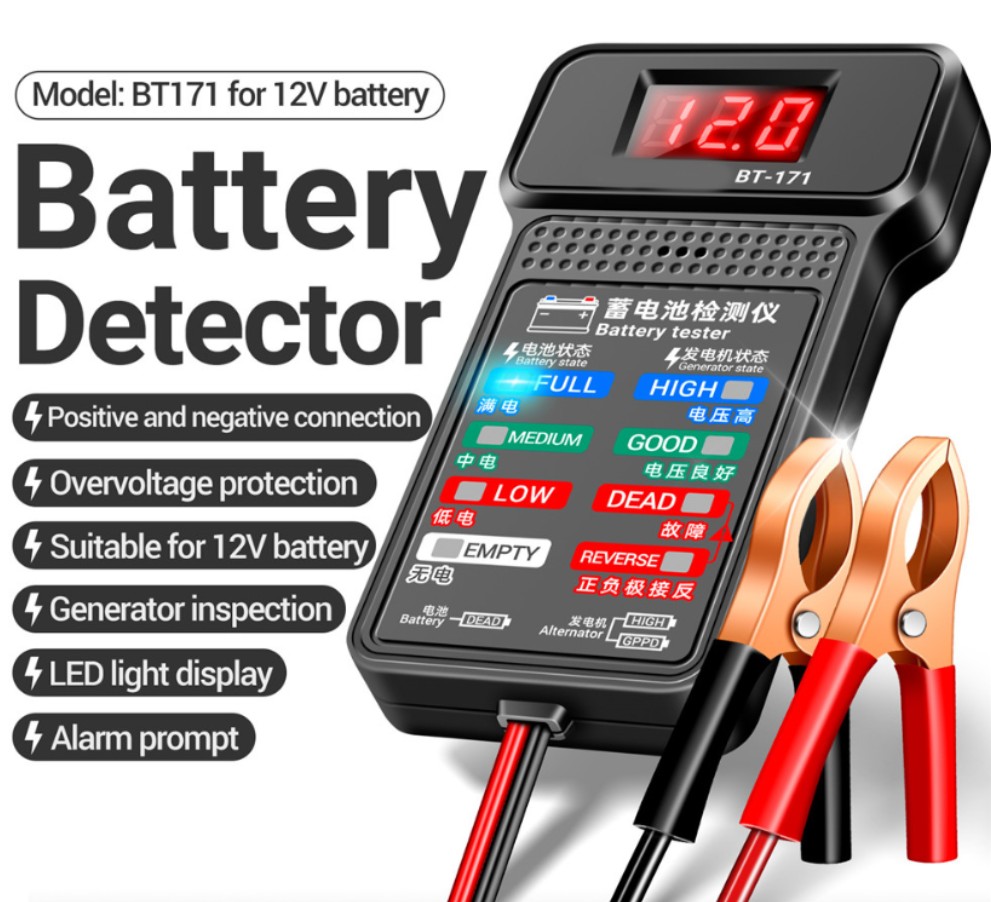 Testeur de batterie de voiture - Car Battery Load Tester Digital Cranking avis et prix