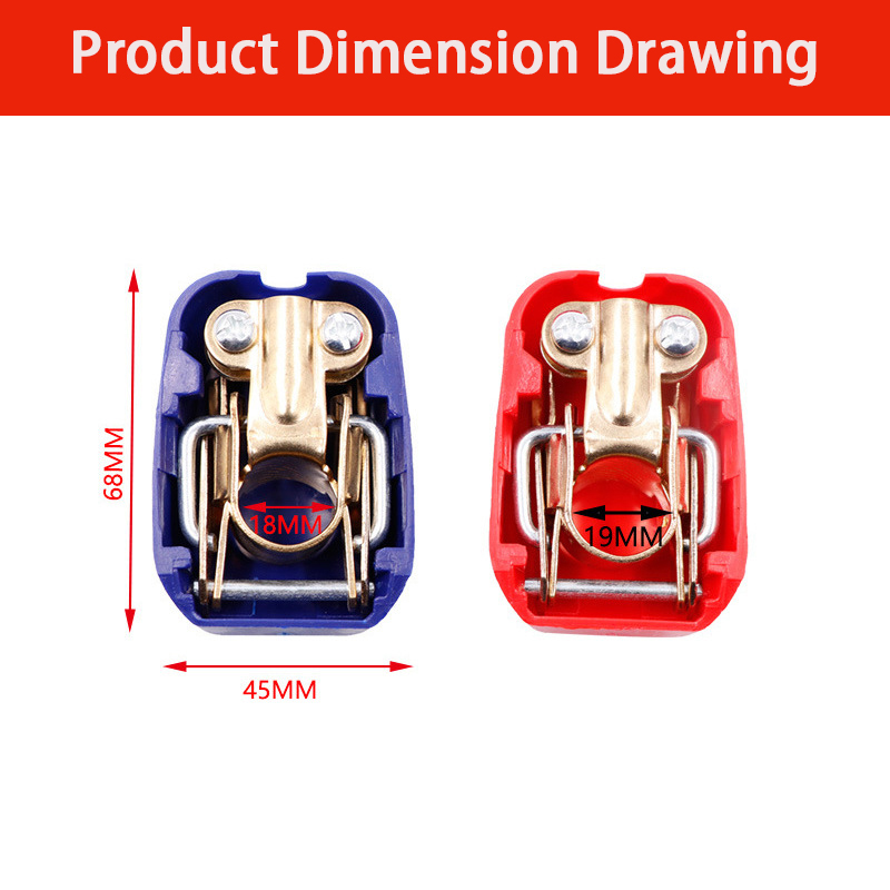 1 paire de bornes de batterie  - Battery Terminal Clamps Quick Release Brass avis et prix