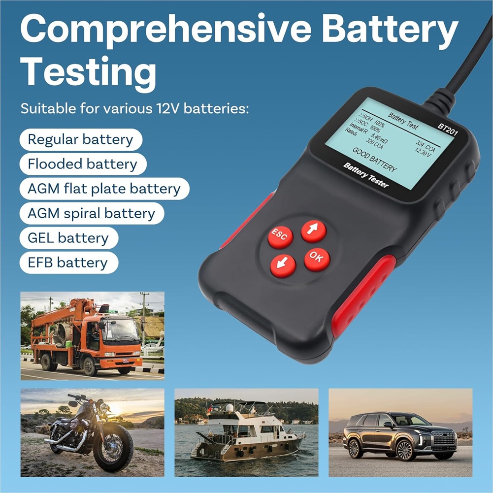 Testeur de batterie de voiture - Alternator Tester Digital Diagnostic Tool avis et prix