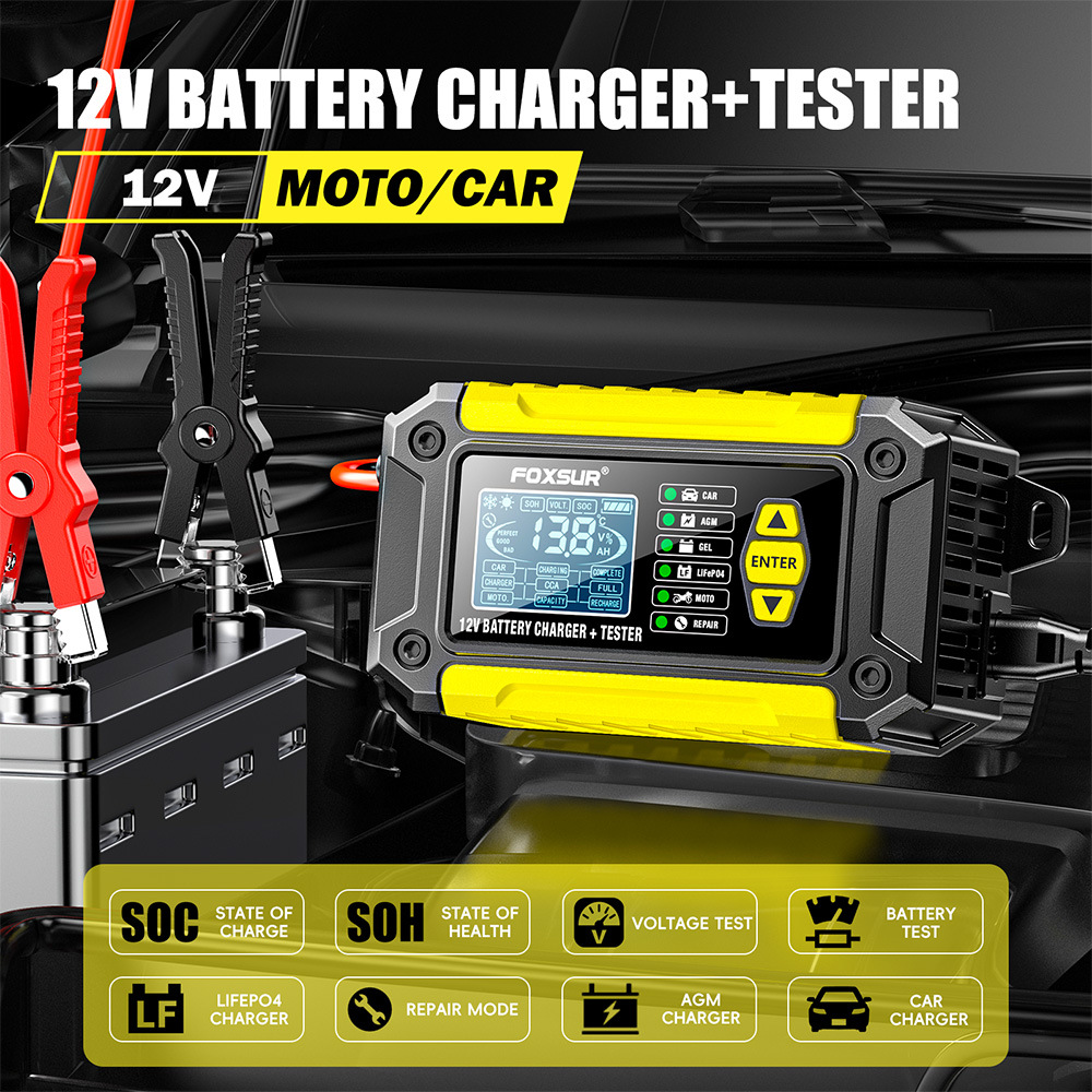 Testeur de système de chargeur - Lifepo4 Battery Charger Smart Automatic avis et prix