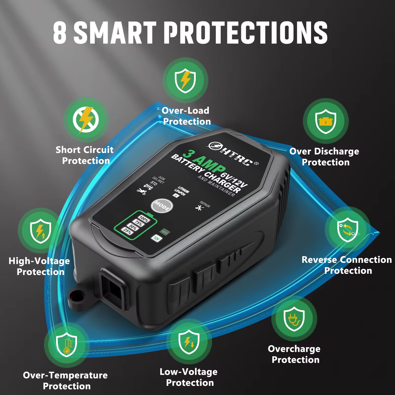HTRC-Chargeur de batterie inte - Lifepo4 Battery Charger Smart Automatic avis et prix
