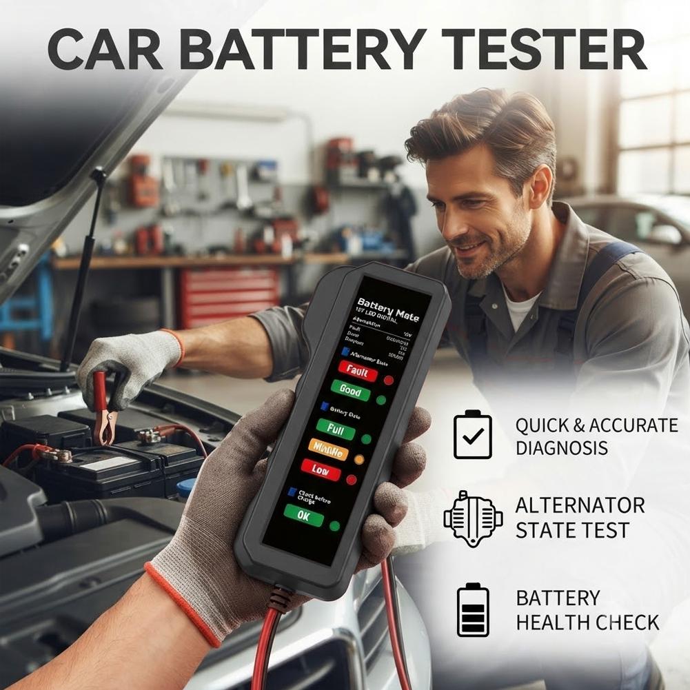 Testeur de batterie de voiture - Alternator Tester Digital Diagnostic Tool avis et prix