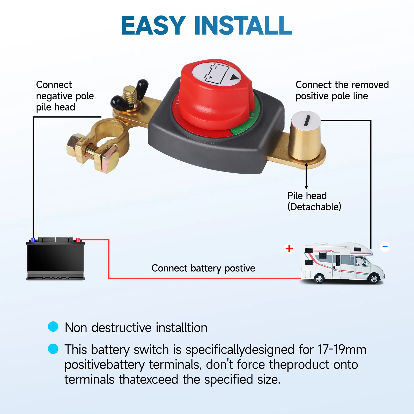 Interrupteur de déconnexion de - Battery Disconnect Switch Master Cut Off avis et prix